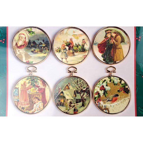 Vintage Jigsaw Puzzle Ornaments Bits Pieces Holiday Christmas New Sealed 11-0177 - Picture 2 of 5